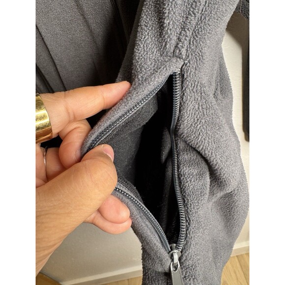 Columbia Men’s M Gray Full-Zip Fleece Jacket Outdoor Hiking Camping Layering - Picture 12 of 16